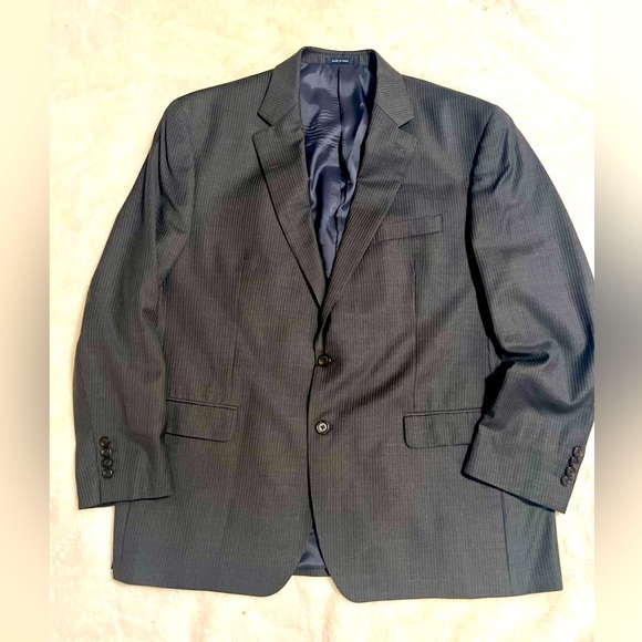 Ralph Lauren RRL 100% Wool Gray Pinstriped Suit 48R - Picture 1 of 15